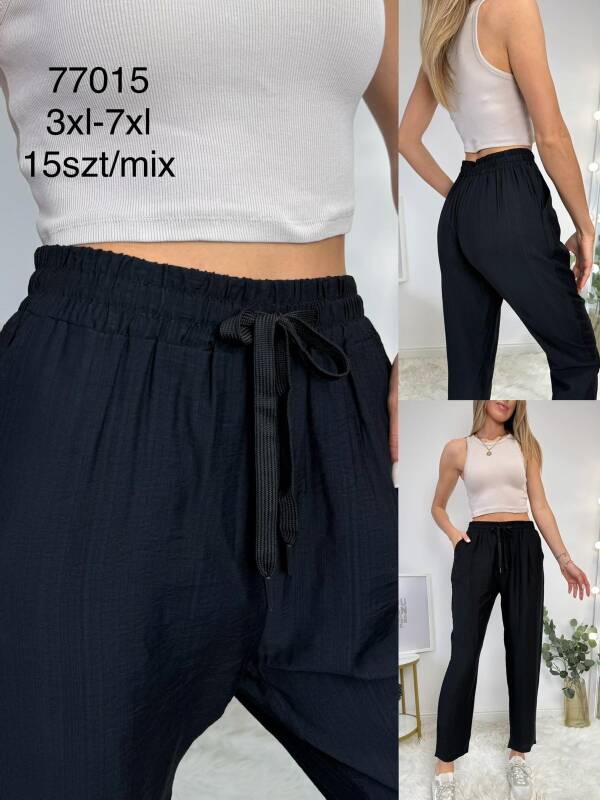 Spodnie damskie  Roz 3XL-7XL, Mix kolor Paczka 15 szt
